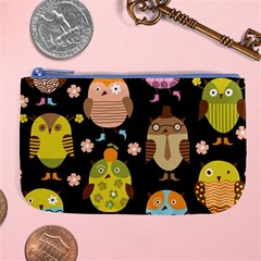 Cute Owls Pattern Large Coin Purse