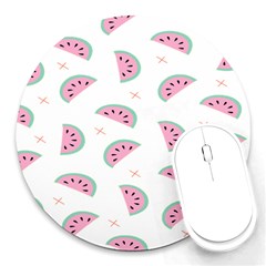 Watermelon Wallpapers  Creative Illustration And Patterns Round Mousepads by BangZart