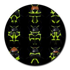 Beetles Insects Bugs Round Mousepads by BangZart