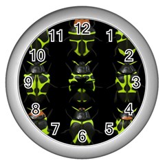 Beetles Insects Bugs Wall Clocks (silver)  by BangZart