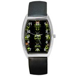 Beetles Insects Bugs Barrel Style Metal Watch Front