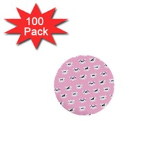 Girly Girlie Punk Skull 1  Mini Buttons (100 Pack)  by BangZart