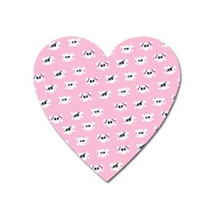 Girly Girlie Punk Skull Heart Magnet by BangZart