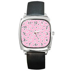 Girly Girlie Punk Skull Square Metal Watch by BangZart