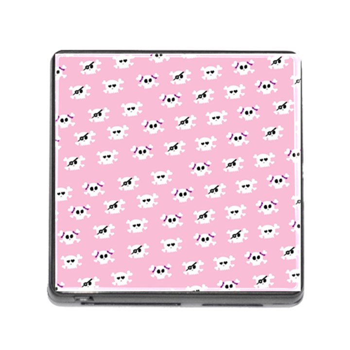 Girly Girlie Punk Skull Memory Card Reader (Square)