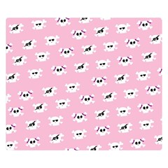 Girly Girlie Punk Skull Double Sided Flano Blanket (small)  by BangZart