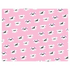 Girly Girlie Punk Skull Double Sided Flano Blanket (medium)  by BangZart