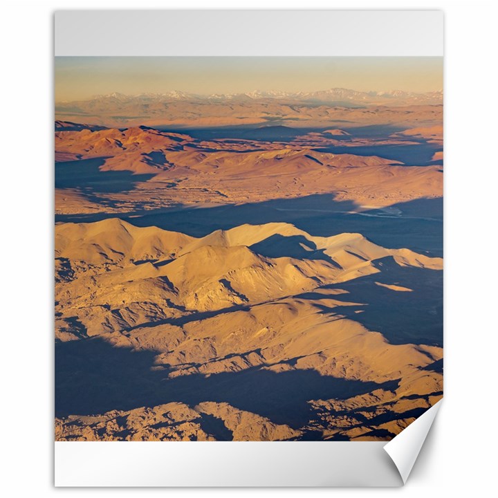 Andes Mountains Desert Aerial Landscape Scene Canvas 16  x 20  