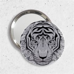 Tiger Head 2 25  Handbag Mirrors by BangZart