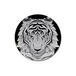 Tiger Head Magnet 3  (Round) Front