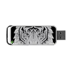 Tiger Head Portable Usb Flash (one Side) by BangZart