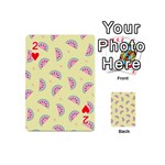 Watermelon Wallpapers  Creative Illustration And Patterns Playing Cards 54 (Mini)  Front - Heart2