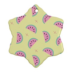 Watermelon Wallpapers  Creative Illustration And Patterns Snowflake Ornament (two Sides) by BangZart