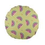 Watermelon Wallpapers  Creative Illustration And Patterns Standard 15  Premium Flano Round Cushions Back