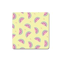 Watermelon Wallpapers  Creative Illustration And Patterns Square Magnet by BangZart