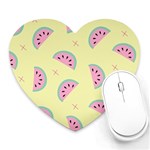 Watermelon Wallpapers  Creative Illustration And Patterns Heart Mousepads Front