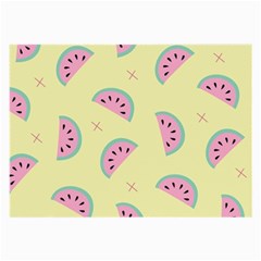 Watermelon Wallpapers  Creative Illustration And Patterns Large Glasses Cloth (2-side) by BangZart