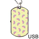 Watermelon Wallpapers  Creative Illustration And Patterns Dog Tag USB Flash (Two Sides) Back