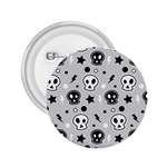 Skull Pattern 2.25  Buttons Front