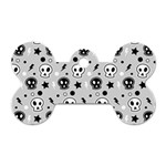 Skull Pattern Dog Tag Bone (Two Sides) Back