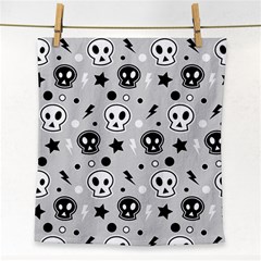 Skull Pattern Face Towel by BangZart