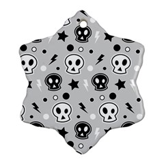 Skull Pattern Snowflake Ornament (two Sides) by BangZart