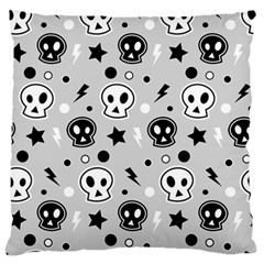 Skull Pattern Large Cushion Case (one Side) by BangZart