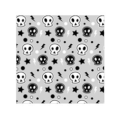 Skull Pattern Small Satin Scarf (square) by BangZart