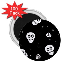 Skull Pattern 2 25  Magnets (100 Pack)  by BangZart