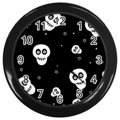 Skull Pattern Wall Clocks (black)