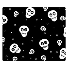 Skull Pattern Double Sided Flano Blanket (small)  by BangZart