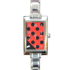 Abstract Bug Cubism Flat Insect Rectangle Italian Charm Watch by BangZart