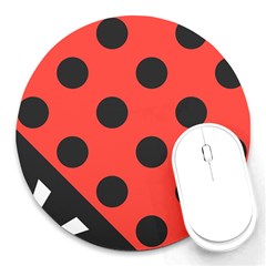 Abstract Bug Cubism Flat Insect Round Mousepads by BangZart