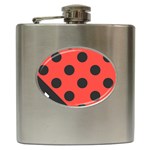 Abstract Bug Cubism Flat Insect Hip Flask (6 oz) Front