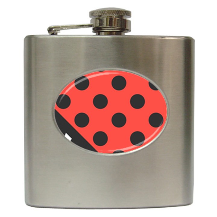 Abstract Bug Cubism Flat Insect Hip Flask (6 oz)