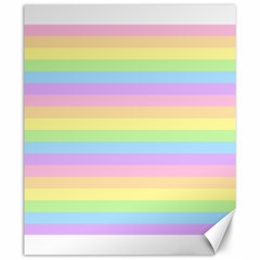 Cute Pastel Rainbow Stripes Canvas 20  X 24   by BangZart