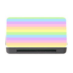 Cute Pastel Rainbow Stripes Memory Card Reader With Cf by BangZart