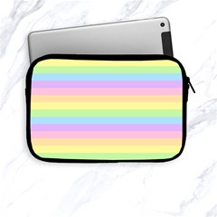 Cute Pastel Rainbow Stripes Apple Ipad Mini Zipper Cases by BangZart