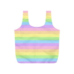 Cute Pastel Rainbow Stripes Full Print Recycle Bags (s)  by BangZart