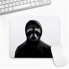 Gangsta Raccoon  Large Mousepads by Valentinaart