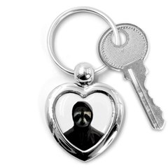 Gangsta Raccoon  Key Chains (heart)  by Valentinaart