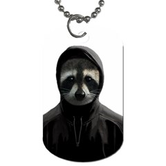 Gangsta Raccoon  Dog Tag (one Side) by Valentinaart