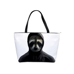 Gangsta Raccoon  Shoulder Handbags by Valentinaart