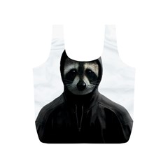 Gangsta Raccoon  Full Print Recycle Bags (s)  by Valentinaart