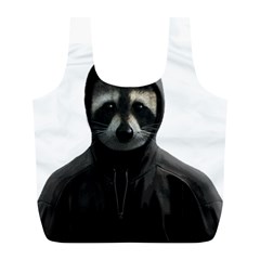 Gangsta Raccoon  Full Print Recycle Bags (l)  by Valentinaart