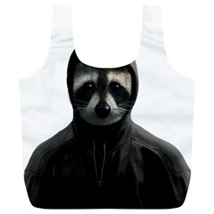 Gangsta Raccoon  Full Print Recycle Bags (l)  by Valentinaart