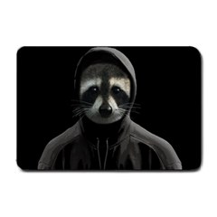 Gangsta Raccoon  Small Doormat  by Valentinaart