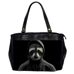 Gangsta Raccoon  Office Handbags (2 Sides)  by Valentinaart