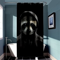 Gangsta Raccoon  Shower Curtain 36  X 72  (stall)  by Valentinaart