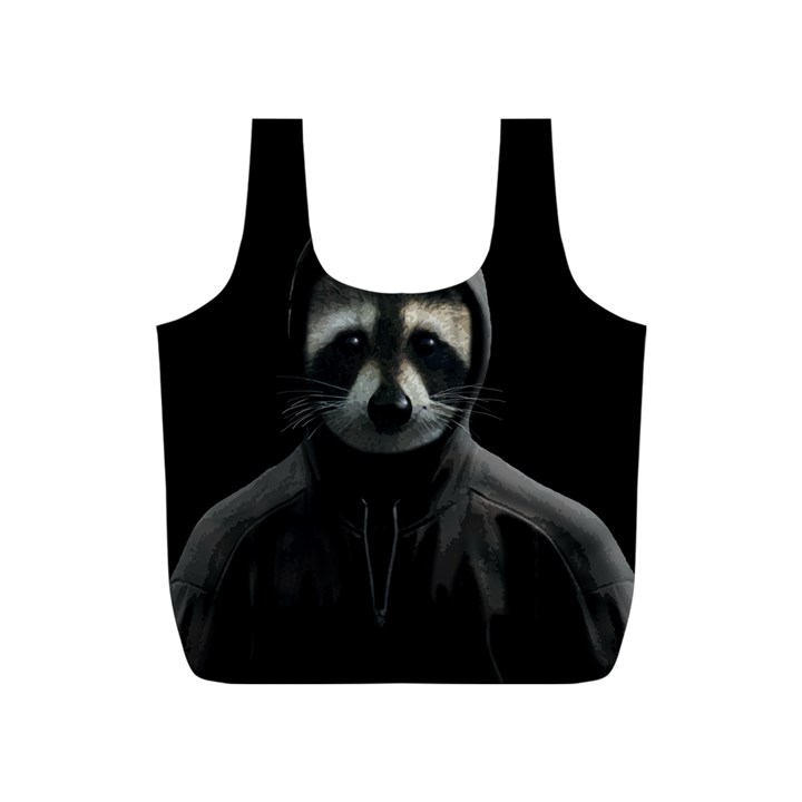 Gangsta raccoon  Full Print Recycle Bags (S) 